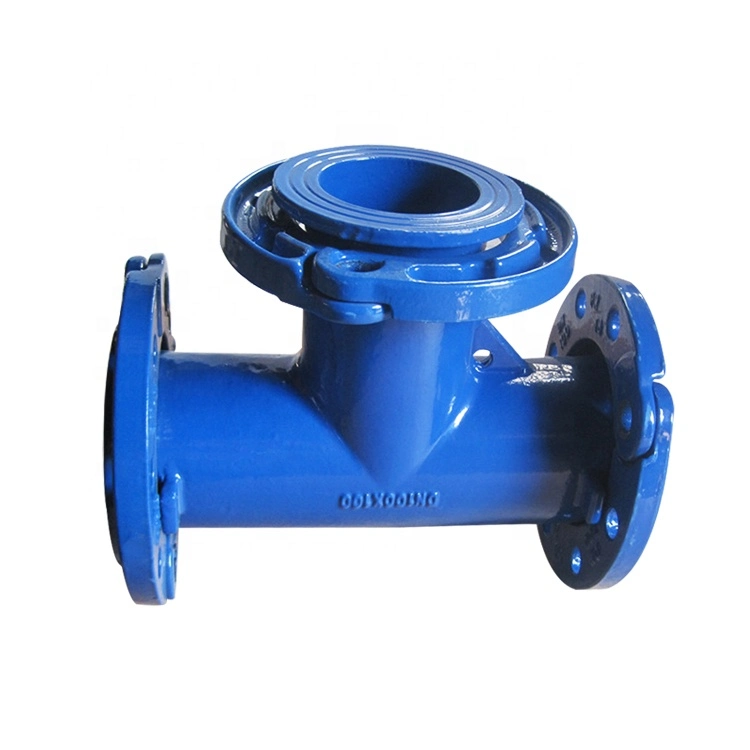 BS En545 Epoxy Coating Ggg50 Ductile Iron Pipe Fittings All Loosing Flanged Tee