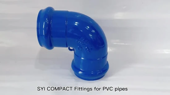 Syi Blue Awwa C110 Rohrverschraubung aus duktilem Eisen PN16 für PVC-Rohre